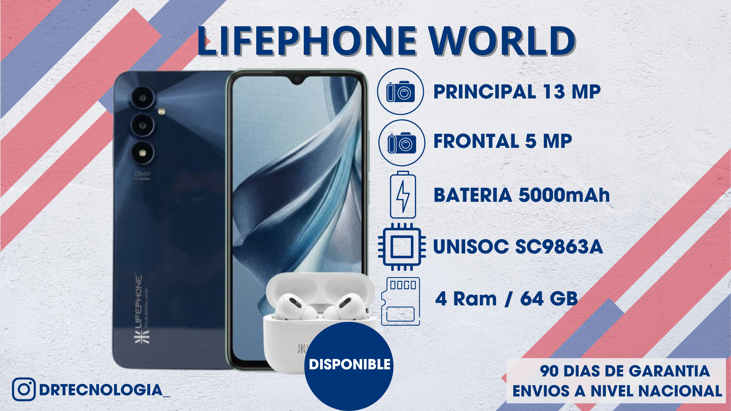 TELEFONO LIFEPHONE WORLD 4/64GB 